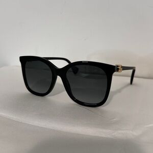 Gucci Grey Butterfly Ladies Sunglasses GG1071S
